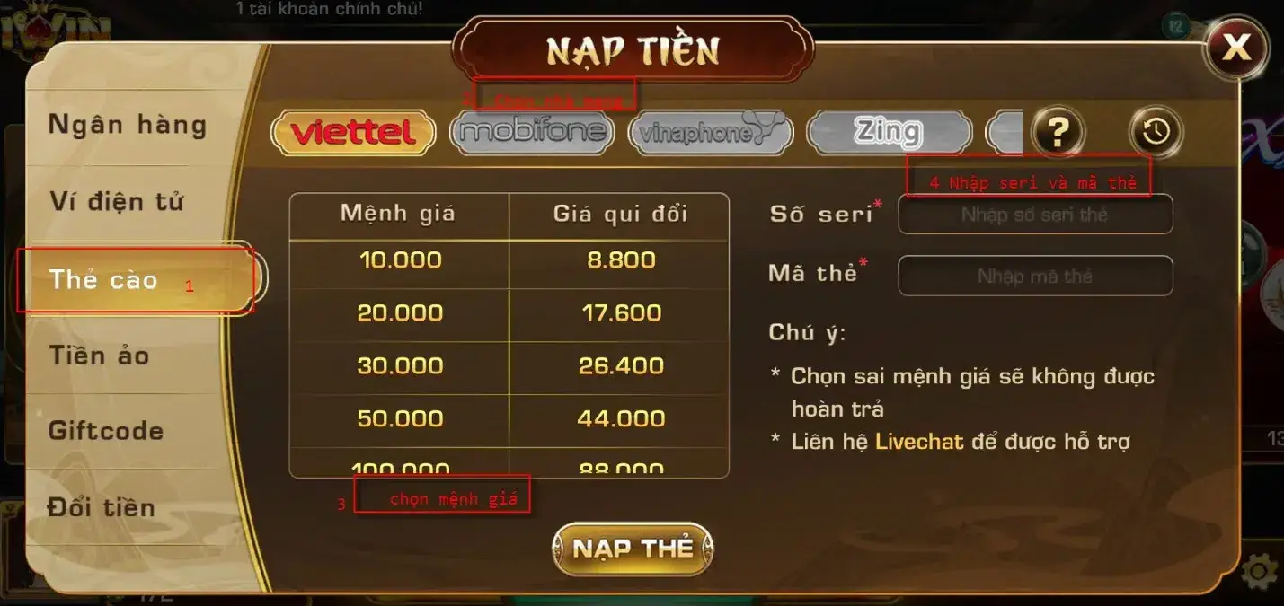 Nạp Tiền Vào iWin68 - Tối Ưu Trải Nghiệm Vạn Niềm Vui